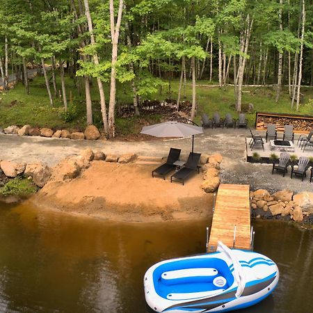 Kallm-Mont-Tremblant Chalet With Hot Tub, Pond & Beach On Private 7Acre Estate Lac-Superieur Exterior foto